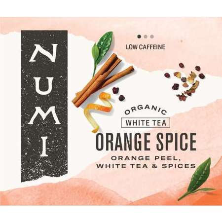 Numi Organic Tea Orange Spice White Tea, PK100 30240